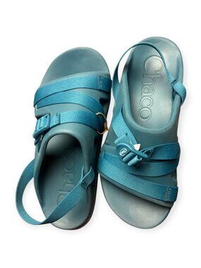 Chacos Women's 10 Chillos Sport Sandal Ocean Blue Shoe Strappy Beach Casual